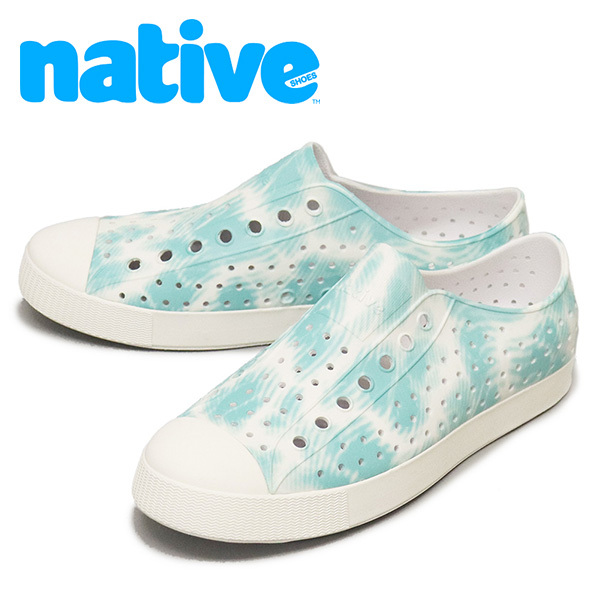 native shoes (ネイティブシューズ) 11100159 JEFFERSON BLOOM PRINT ジェファーソン シューズ 2084 SHELL WHITE/ SHELL WHITE/ OCEAN WAVE拍卖