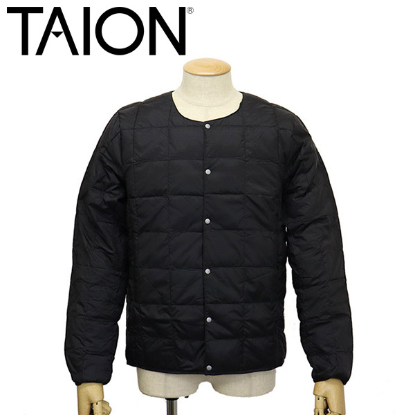TAION (タイオン) 104 CREW NECK BUTTON DOWN JKT ボタンダウンジャケット TA004 BLACK M拍卖
