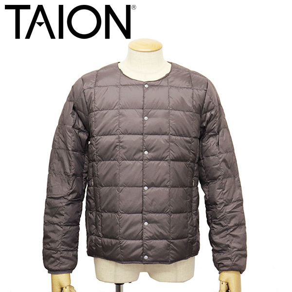 TAION (タイオン) 104 CREW NECK BUTTON DOWN JKT ボタンダウンジャケット TA004 GRAY M拍卖