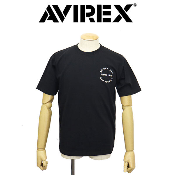 AVIREX (アヴィレックス) 2129010 S/S VARSITY LOGO TEE 2.0 ショートスリーブ ロゴTシャツ 10(09)BLACK XL拍卖