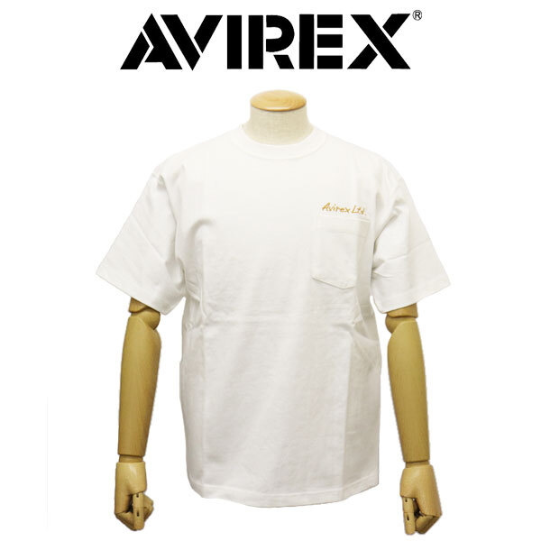 AVIREX (アヴィレックス) 3134091 SOUVENIR S/S POKET TEE スーベニア ショートスリーブ ポケット Tシャツ 30(01)WHITE XL拍卖