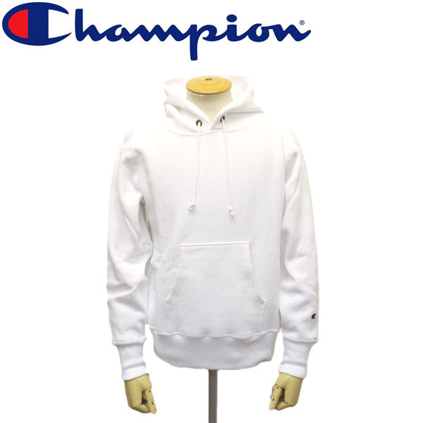 Champion (チャンピオン) C3-W102 REVERSE WEAVE PULLOVER HOODED SWEATSHIRT リバースウィーブ スウェットパーカー CN022 010ホワイト-S拍卖
