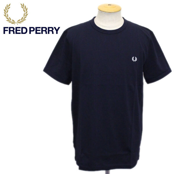 FRED PERRY (フレッドペリー) M3519 RINGER T-SHIRT リンガー Tシャツ FP326 608NAVY XS拍卖