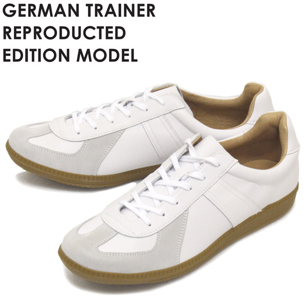 GERMAN TRAINER (ジャーマントレーナー) 42500 レザースニーカー WHITE GT001 38-約24.0-24.5cm拍卖