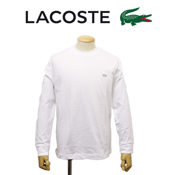 LACOSTE (ラコステ) TH5822L ワンポイントTシャツ 長袖 LC288 001ホワイト 5-L拍卖