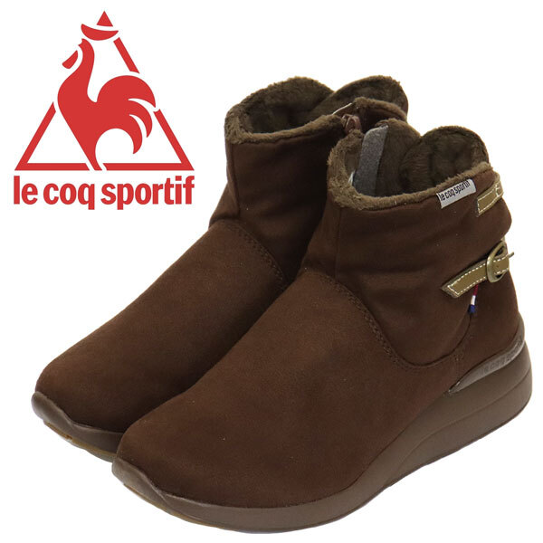 le coq sportif (ルコック スポルティフ) QL3UJD93BR デュアン II レディース アンクルウィンターブーツ ブラウン LE019 24.0cm拍卖