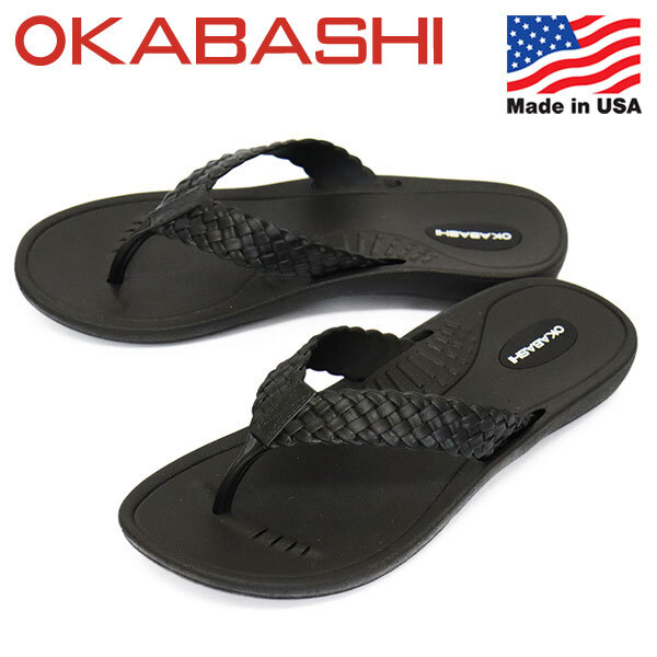 OKABASHI (オカバシ) O-60008 WOMENS BAHA ウィメンズ バハ サンダル レディース OKB007 011BLACKxBLACK S-約22.0cm-23.0cm拍卖