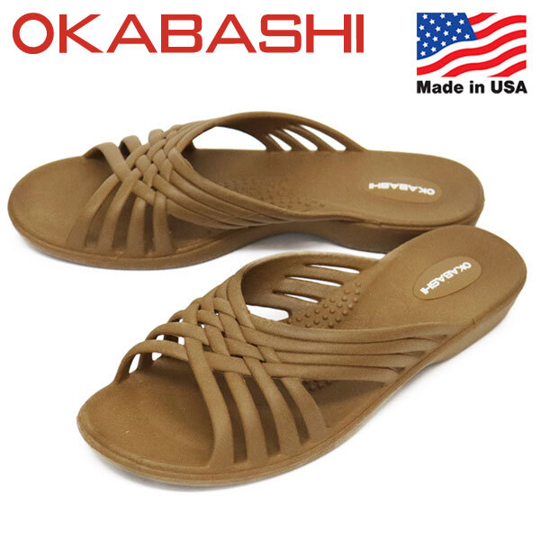 OKABASHI (オカバシ) O-60009 WOMENS VENICE ウィメンズ ヴェニス サンダル レディース OKB008 215TOFFEE S-約22.0cm-23.0cm拍卖