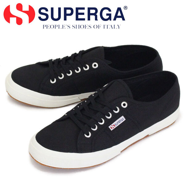 SUPERGA (スペルガ) S000010 2750-COTU CLASSIC キャンバススニーカー F83 BLACK-Fwhite SPG004 39-約24.5cm-25.0cm拍卖