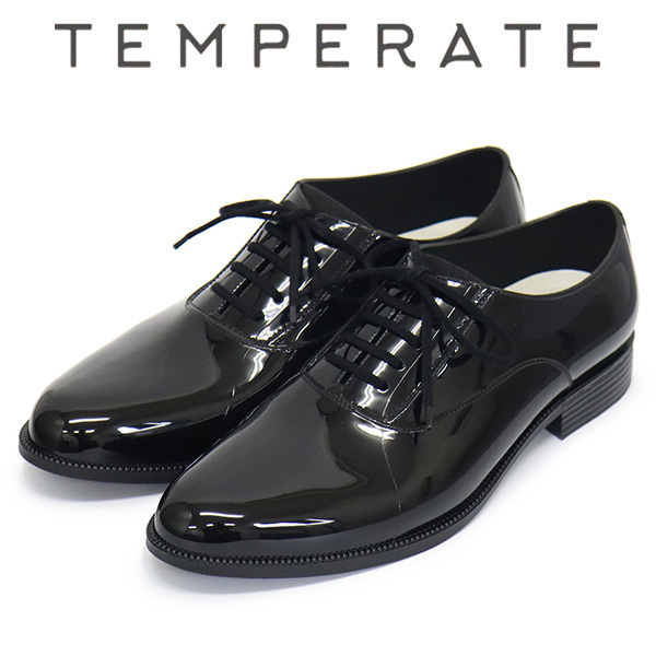 TEMPERATE (テンパレイト) OSTERA レインシューズ BLACK TMP020 39-約24.5cm拍卖