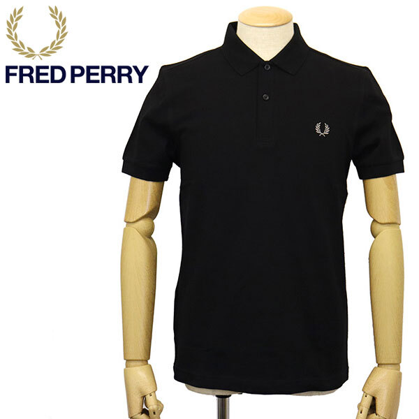 FRED PERRY (フレッドペリー) M6000 PLAIN FRED PERRY SHIRT プレーン シャツ FP497 906BLACKxCHROME S拍卖
