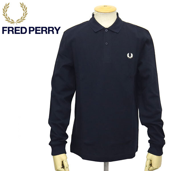 FRED PERRY (フレッドペリー) M6006 The Fred Perry Shirt 長袖 ポロシャツ FP515 608NAVY S拍卖