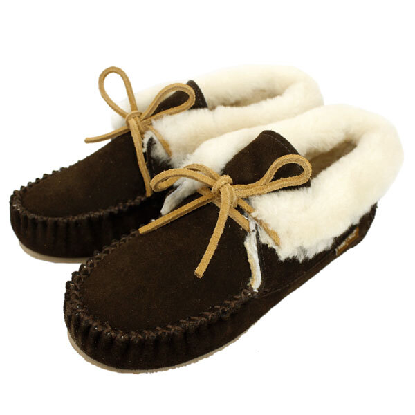 MINNETONKA(ミネトンカ) Sheepskin Piper Bootie(シープスキンパイパーブーティ) #42722 CHOCOLATE レディース MT370-5(約22cm)拍卖