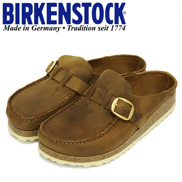 BIRKENSTOCK (ビルケンシュトック) 1024028 BUCKLEY バックリー オイルドレザーサンダル COGNAC ナロー幅 BI285 37-約24.0cm拍卖