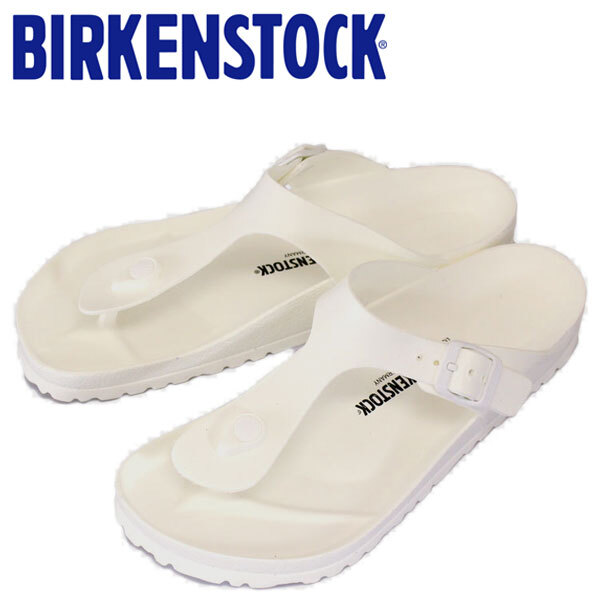 BIRKENSTOCK (ビルケンシュトック) 128221 GIZEH (ギゼ) サンダル EVA WHITE (ホワイト) レギュラー (幅広) BI030-37-約24.0cm拍卖
