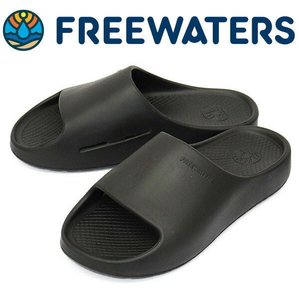 FREE WATERS (フリーウォータース) UO-003 COULD9 SLIDE クラウド9 スポーツ サンダル BLACK FW012 US10-約28cm拍卖