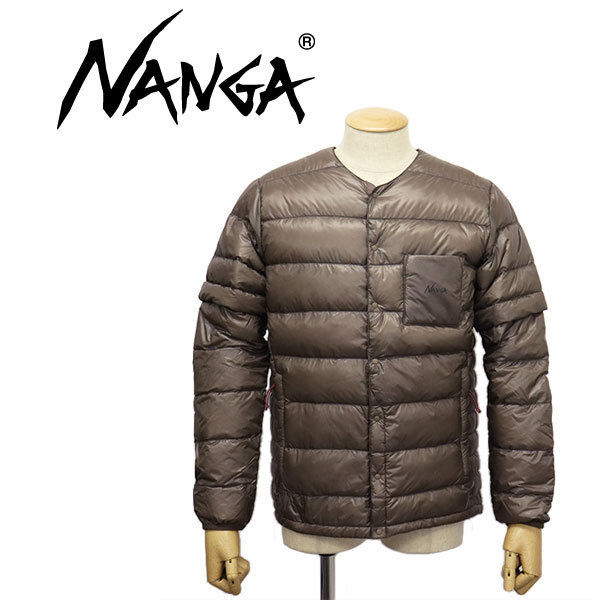 NANGA (ナンガ) ND2241-1B312 INNER DOWN CARDIGAN DS メンズ インナーダウンカーディガン デタッチャブルスリーブ MOCHA S N001拍卖