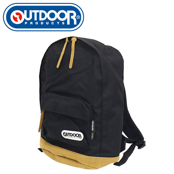 OUTDOOR PRODUCTS (アウトドアプロダクツ) 4052EXPT MIDEIUM SOLID デイパックリュックサック OP003 BLACK拍卖