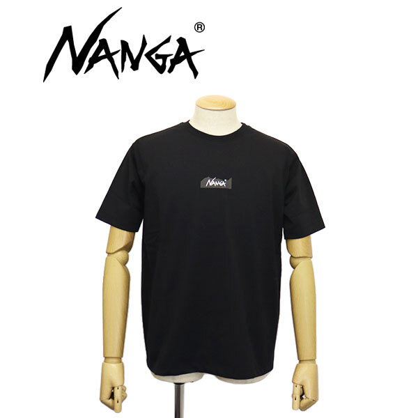 NANGA (ナンガ) NW2211-1G208 ECO HYBRID MT LOGO TEE エコハイブリッド マウントロゴ Tシャツ BLACK M N010拍卖
