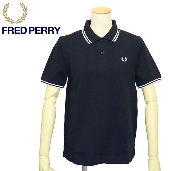 FRED PERRY (フレッドペリー) G3600 TWIN TIPPED FRED PERRY SHIRT ティップライン ポロシャツ レディース 608NAVY FP546 10拍卖