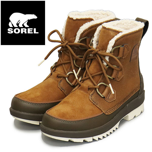 SOREL (ソレル) NL4469 TIVOLI IV ティボリIV レディース スノーブーツ 防水 242 VELVET TAN OLIVE GREEN SRL090 US6.5-約23.5cm拍卖