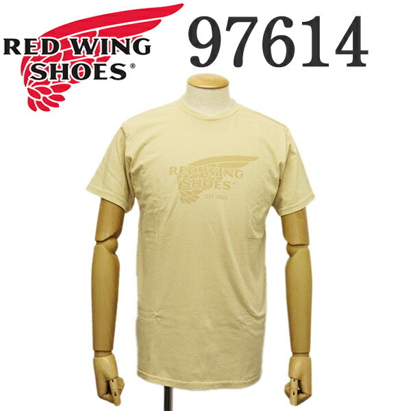 REDWING (レッドウィング) 97614 Classic Logo T-Shirt クラシックロゴTシャツ 半袖 ベージュ L拍卖