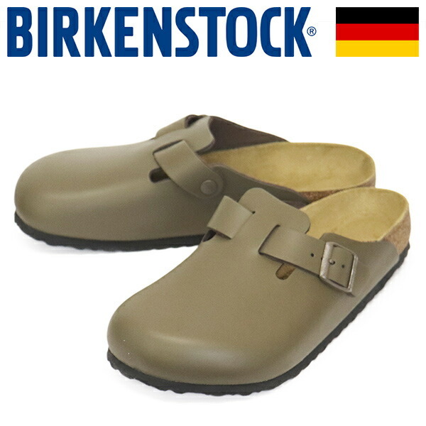BIRKENSTOCK (ビルケンシュトック) 1029079 BOSTON ボストン ナチュラルレザーサンダル CONCRETE GRAY レギュラー幅 BI419 39-約25.0cm拍卖