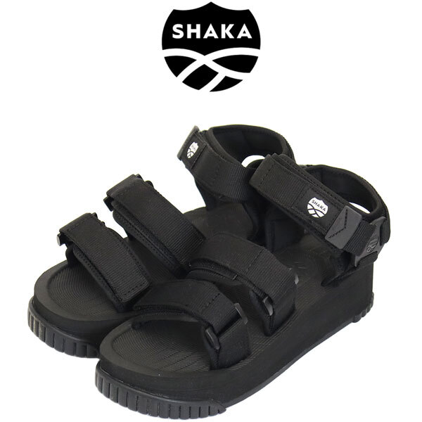 SHAKA (シャカ) WMS SK-105 NEO BUNGY PLATFORM ネオバンジープラットフォーム ストラップ 厚底 レディース スポーツサンダル BLACK SK012拍卖