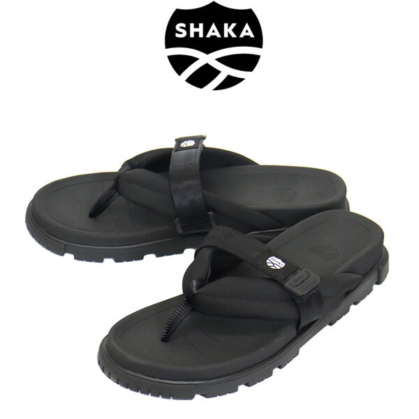 SHAKA (シャカ) SK-271V2 CAMP BAY PARA キャンプベイ パラ BF 鼻緒 ストラップ スポーツサンダル BLACK SK018 US5-約23.0cm拍卖