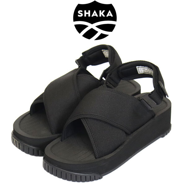 SHAKA (シャカ) WMS SK-278 NEO FIESTA PLATFORM ネオ フィエスタ プラットフォーム ストラップ 厚底 レディース スポーツサンダル BLACK S拍卖