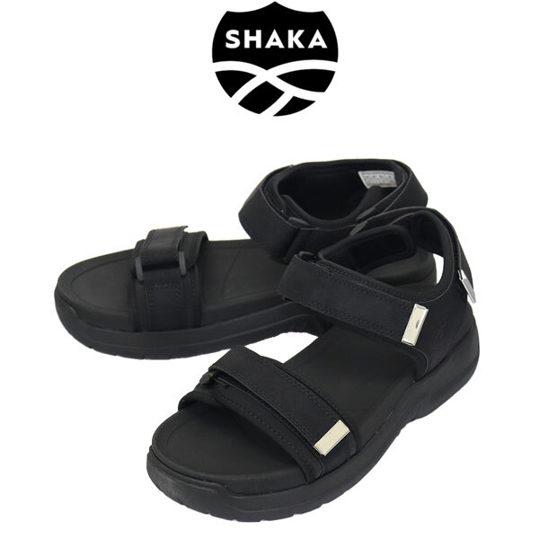 SHAKA (シャカ) SK-310 CHILL VIBES EVOL ストラップ スポーツサンダル BLACK SK008 US8-約26.0cm拍卖