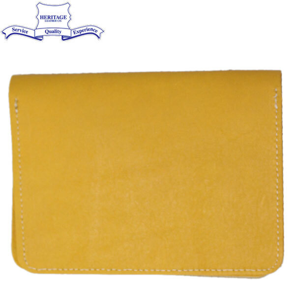 HERITAGE LEATHER CO.(ヘリテージレザー) NO.7925 Passport Case (パスポートケース) Yellow HL195拍卖