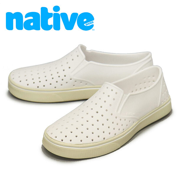 native shoes (ネイティブシューズ) F0000186 MILES WANDERFOAM シューズ 1950 SHELL WHITE/ BONE WHITE NV009 8-約26.0cm拍卖