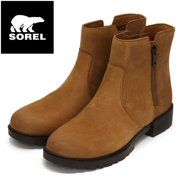 SOREL (ソレル) NL4328 EMELIE II ZIP WP エミリー2ジップウォータープルーフ レディース 防水 243 TAFFY LEATHER SRL076 US6.5-約23.5cm拍卖