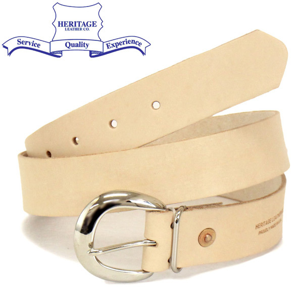 HERITAGE LEATHER CO.(ヘリテージレザー) NO.8800 1.25inch Leather Belt 1.25インチ レザーベルト HL220 Natural XL/38インチ拍卖