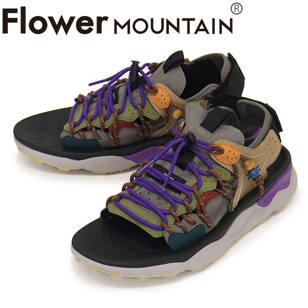 Flower MOUNTAIN(フラワーマウンテン) FM97015 PUMA PUNKU サンダル Gray/Brown FM034 43-約27.5cm拍卖