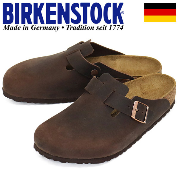 BIRKENSTOCK (ビルケンシュトック) 0860131 BOSTON ボストン レザーサンダル レギュラー幅 HABANA BI166 42-約27.0cm拍卖