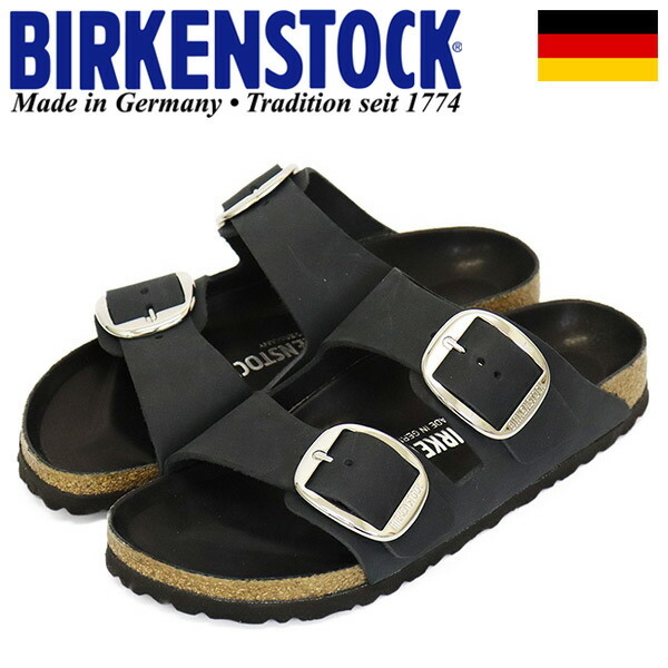 BIRKENSTOCK (ビルケンシュトック) 1011075 ARIZONA BIG BUCKLE アリゾナ ビッグバックル サンダル BLACK ナロー幅 BI183 39-約25.0cm拍卖