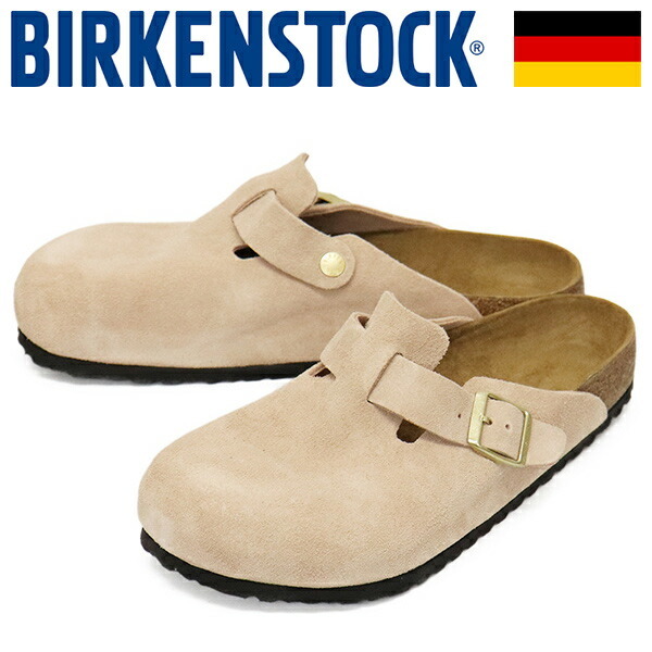 BIRKENSTOCK (ビルケンシュトック) 1026139 BOSTON ボストン スエードレザーサンダル LIGHT ROSE レギュラー幅 BI428 41-約26.5cm拍卖