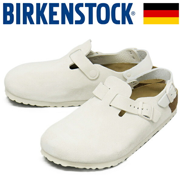 BIRKENSTOCK (ビルケンシュトック) 1029198 TOKIO トキオ スエードレザーサンダル ANTIQUE WHITE レギュラー幅 BI417 41-約26.5cm拍卖
