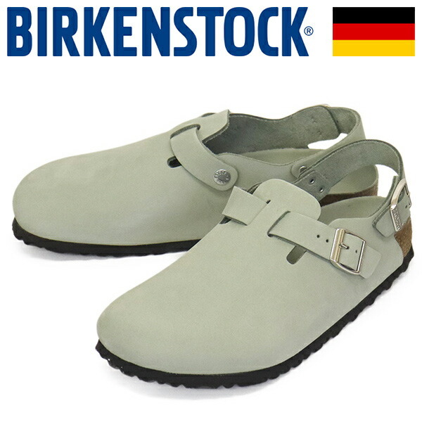 BIRKENSTOCK (ビルケンシュトック) 1026139 TOKIO HEX トキオ ヌバックレザーサンダル PURE SAGE レギュラー幅 BI430 43-約28.0cm拍卖