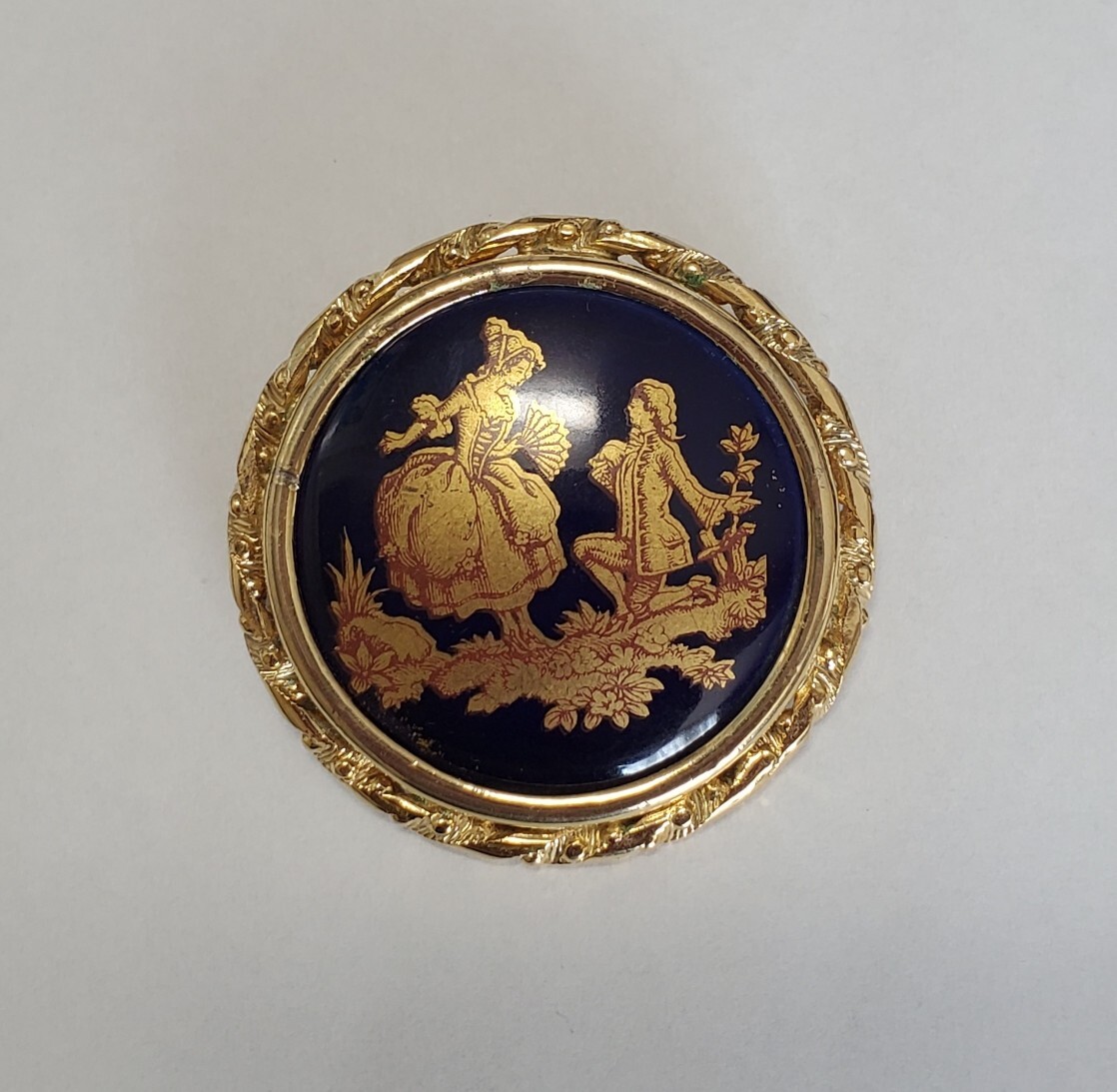 ●LIMOGES リモージュ●ブローチ レディース アクセサリー 13,6g ヴィンテージ拍卖
