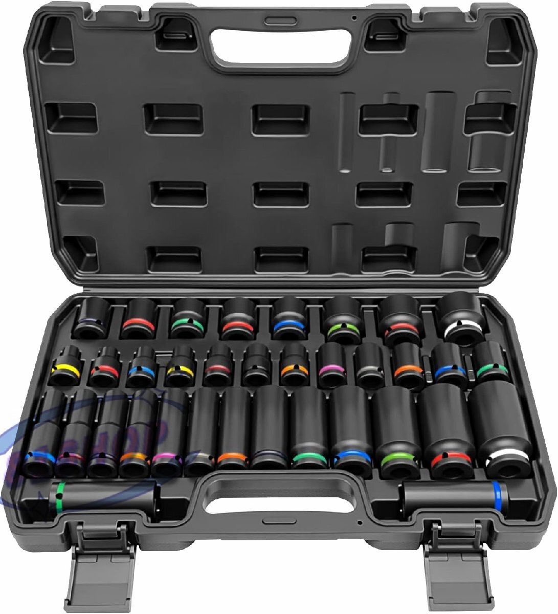 「81SHOP」エアキャノンレンチ空気圧ロングナットドライバービットセット CR-V スリーブレンチ 自動車整備 作業 スパナ修理 ツールキット拍卖