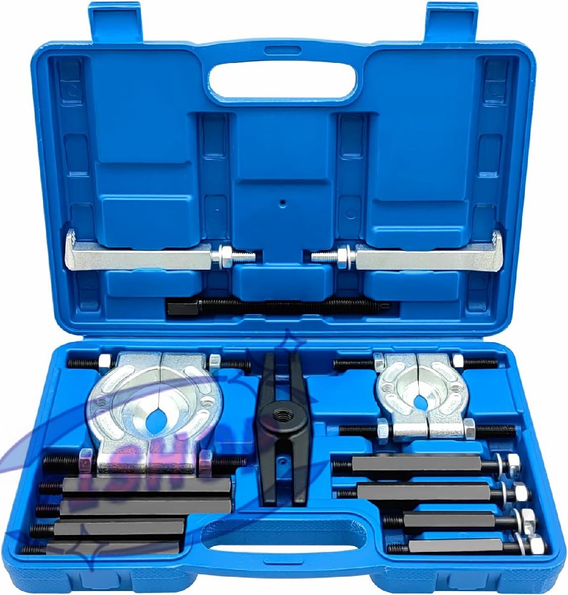 ベアリングプーラー 爪掛け式 ベアリングセパレーター ベアリング外し ギヤプーラー ベアリングセパレーター フルセット ギア 抜き取り工具拍卖