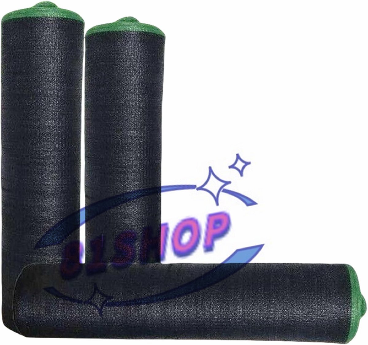 「81SHOP」遮光ネット農業用遮光シート 日よけ シェード平織 農業用遮光シート遮光ネットブラック 日除け止めネット農業資材 (4*50m 6ピン)拍卖