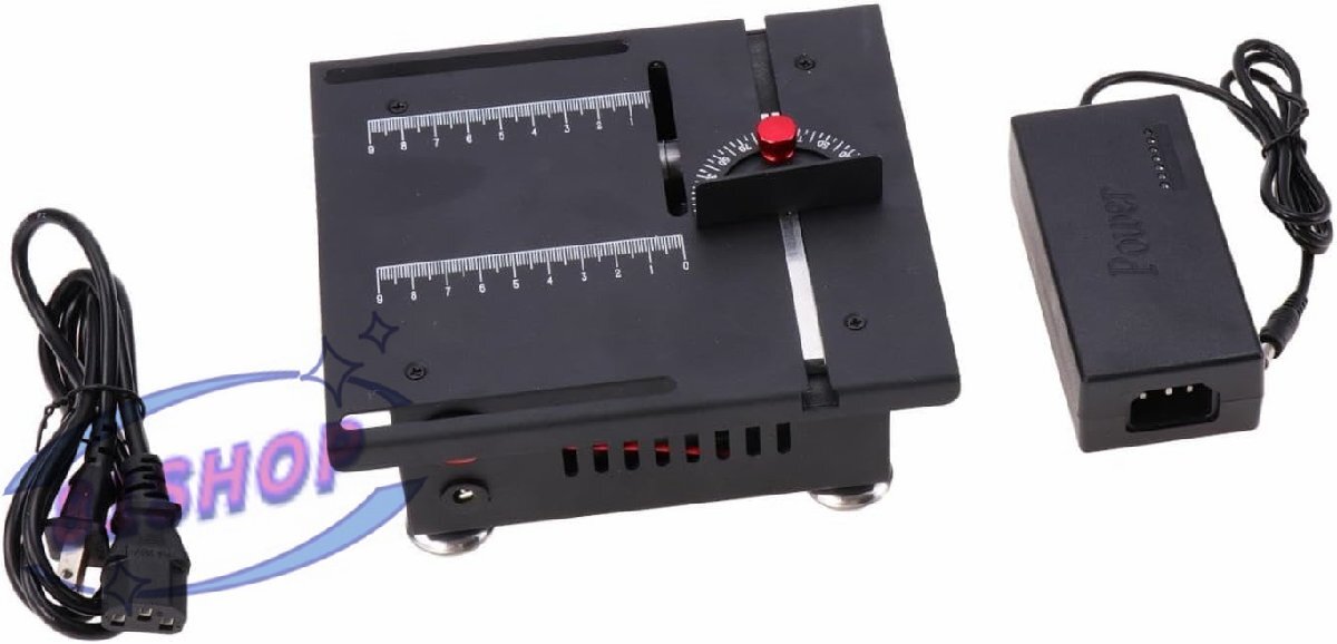 100 ワットミニテーブルソーカッター刃付き 110V 16 ミリメートル切断深さ家庭用多用途 18 × 16 × 7.5 センチメートル角度調整可能拍卖