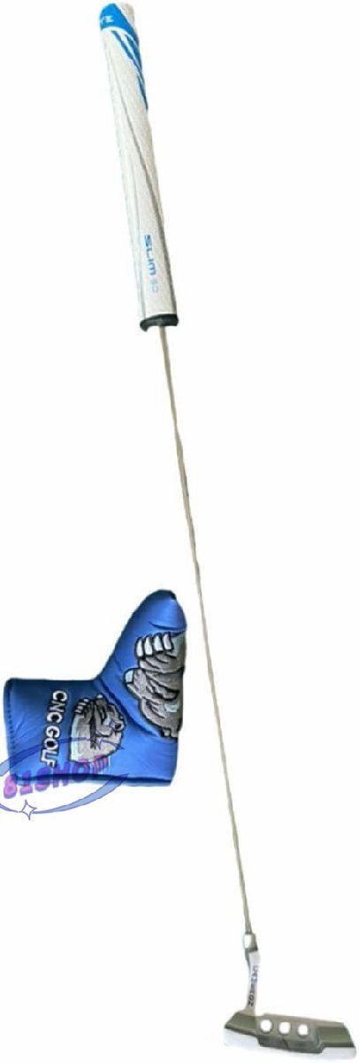 「81SHOP」ゴルフパター ゴルフパターカバー付き 滑り止めグリップ ゴルフパッティングクラブ ゴルフパッティング練習ツール 大人用 庭 芝拍卖