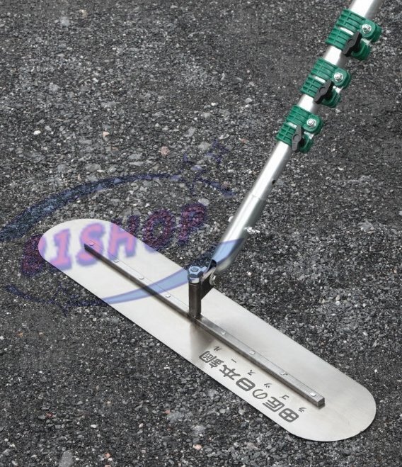 「81SHOP」品質保証★ アルミスクリードポータブルハンドル(伸縮柄)付 100*12.5*300cm|作業工具 大工道具 左官 コンクリート仕上げ拍卖