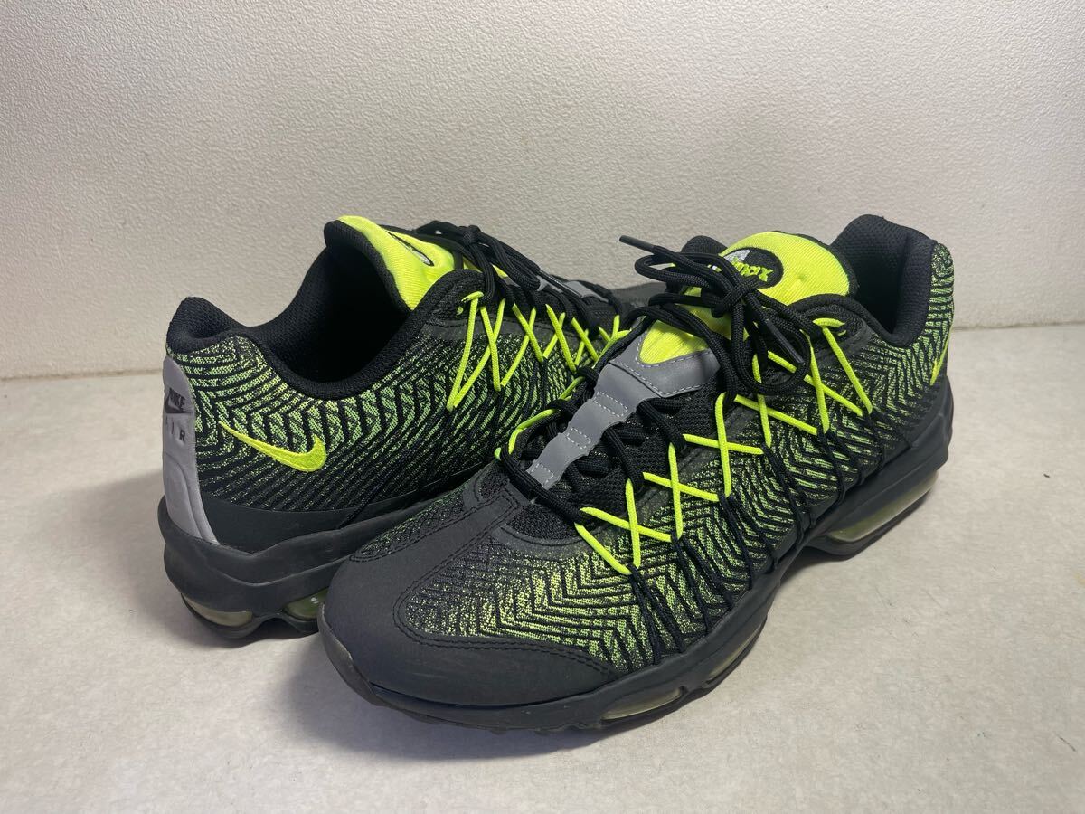 NIKE AIR MAX 95 ULTRA JCRD エア マックス 95 ウルトラジャガード BK x VOLT US10 USED 美品 749771-007拍卖