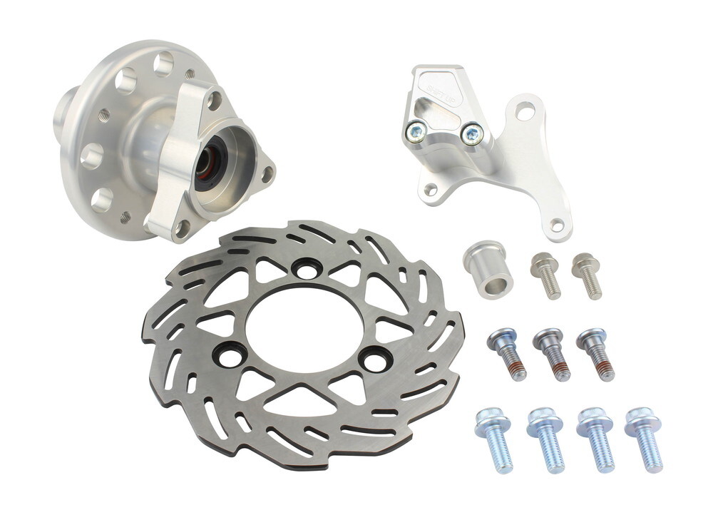 モンキー(シフトアップ製27mmフォーク+ドラム仕様車)用フロントディスクキット(シルバー)_シフトアップ拍卖